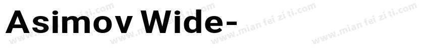 Asimov Wide字体转换